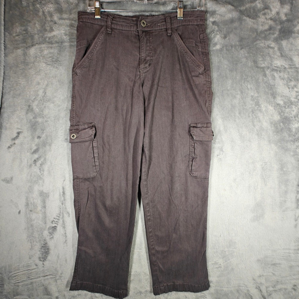KUHL Cargo Pants Womens Size 8 REG Brown Outdoor Hiking Utility Trousers